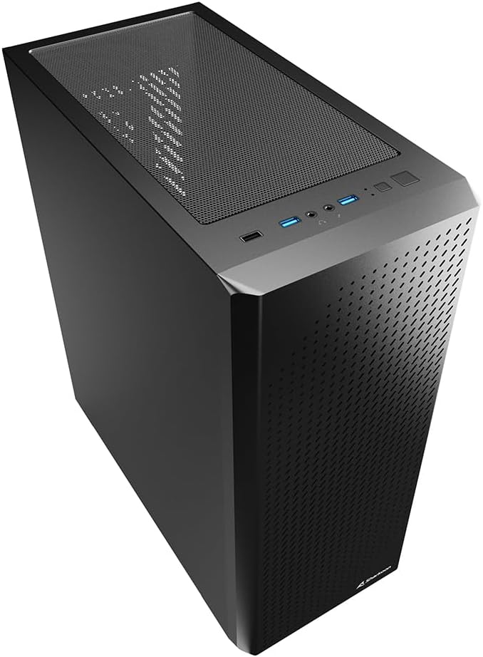 Sharkoon VS9 Midi ATX PC Gehäuse, schwarz