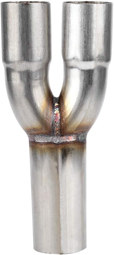 Auto Endrohre, Universal Edelstahl Auto Auspuff Endschalldämpfer Endschalldämpfer Doppelausgang 1,5