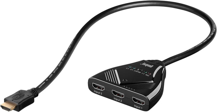 Goobay AVS 47 HDMI 3 in/1 out Automatische Umschaltbox 3 Ausgänge, 3 Ausgänge