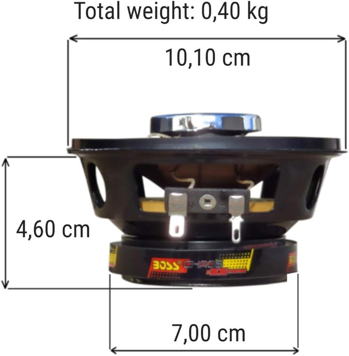 2 Lautsprecher kompatibel mit BOSS Audio Systems CH4230 CH 4230 3 Wege koaxial 10,00 cm 100 mm 4" Du