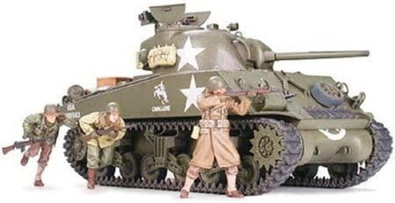 Tamiya 300035250 - 1:35 WWII US Sherman M4A3 Spä, 75 mm (9), grün