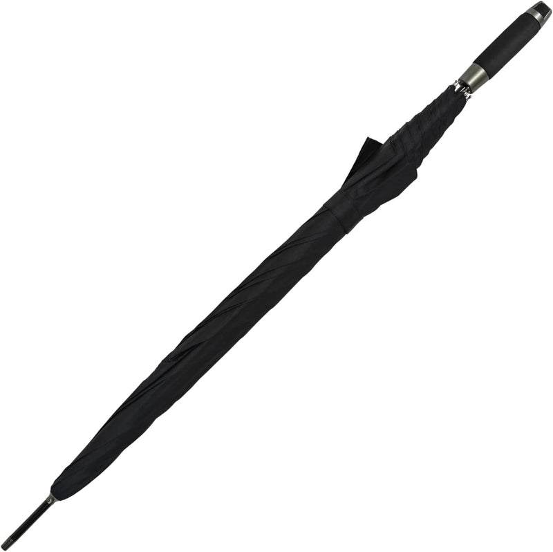 Doppler XXL Golfschirm - Partnerschirm Fiberglas mit Stabgriff - schwarz, schwarz