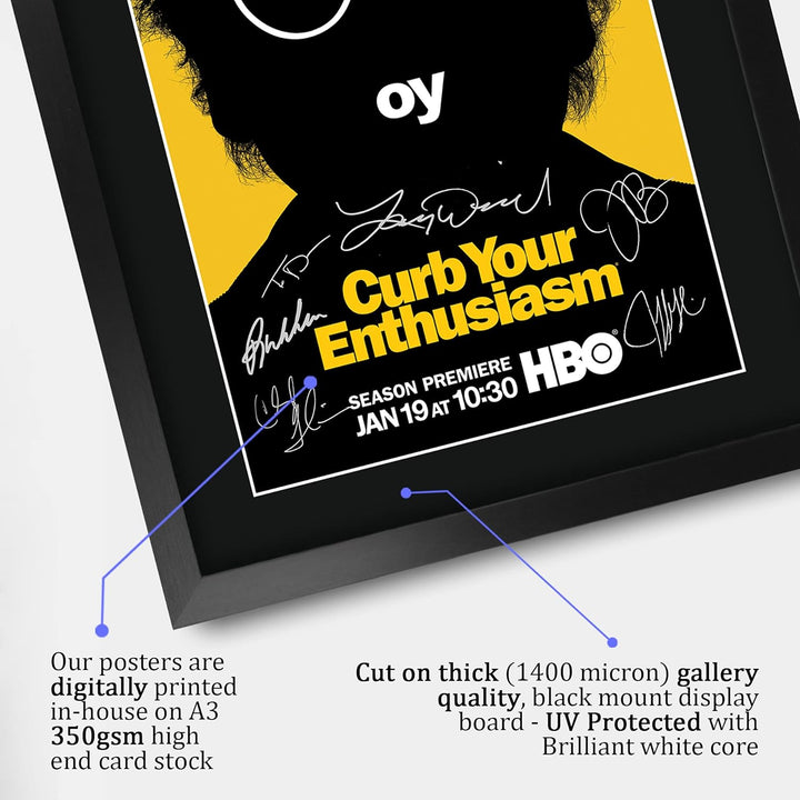 HWC Trading A3 FR Curb Your Enthusiasm Larry David Geschenke gedruckt Autogramm Bild für TV-Fanartik