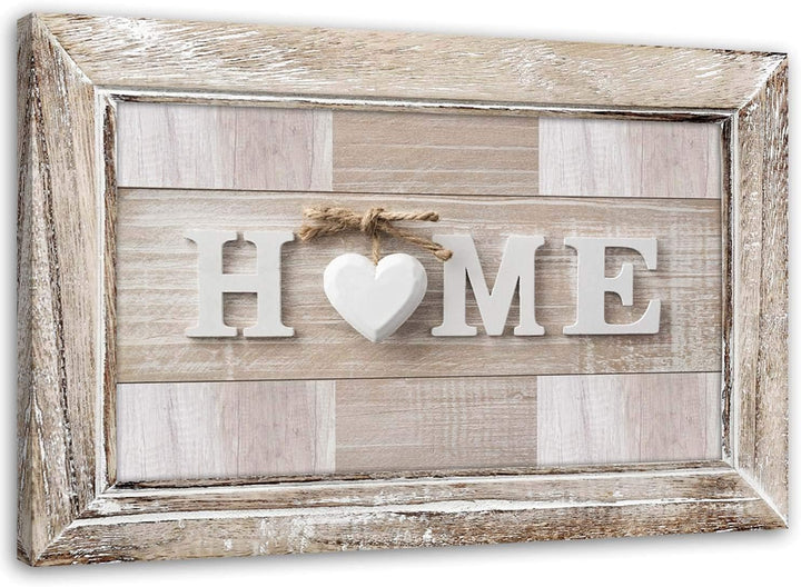 Feeby Vlies Leinwandbild Haus Shabby Chic Rustikal 120x80 cm Wanddeko Design Kunstdruck Zimmerdeko B