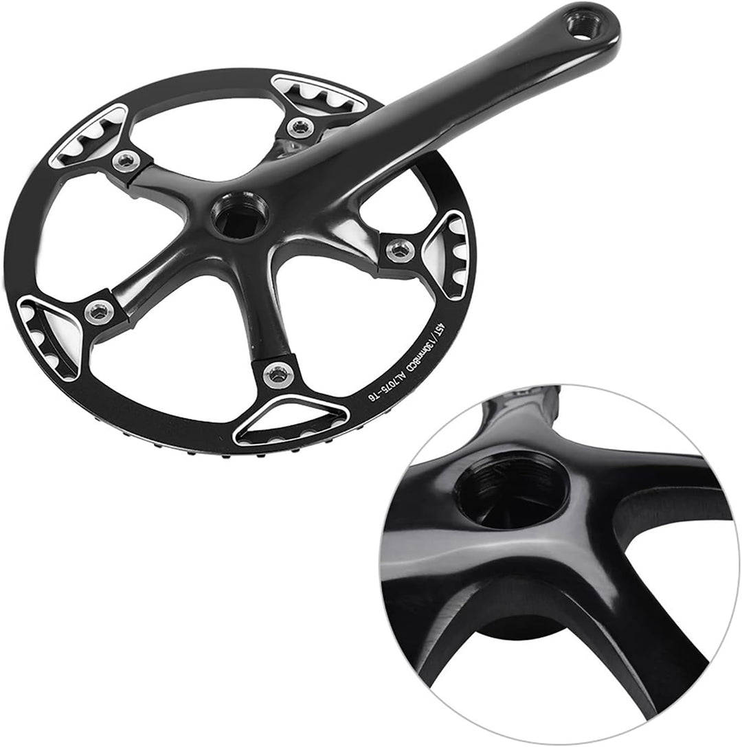 Dioche Speed Kurbelgarnitur, Fahrrad Kurbelgarnitur 170mm Fahrrad Kettenblatt Kettenblatt 45T 47T Sc