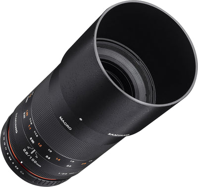 Samyang 100mm F2.8 ED UMC Full Frame Telephoto Macro Lens for Sony E-Mount Interchangeable Lens Came