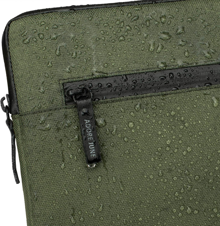 Adore June 16 Zoll Bent Laptop Tasche Oliv Grün kompatibel mit MacBook Pro 16 2023 2021, Nachhaltige