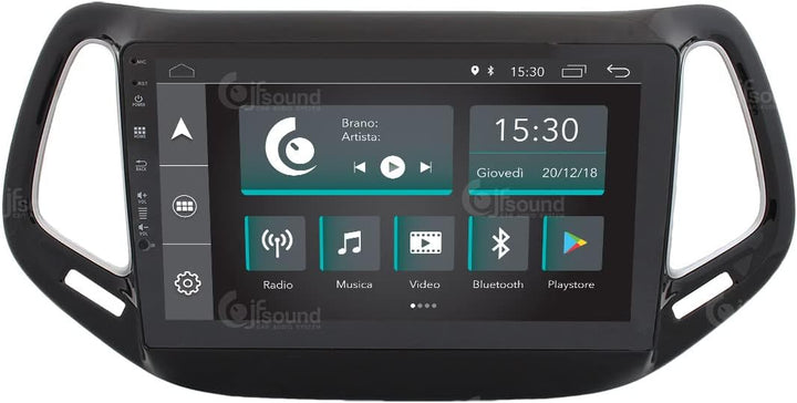 Costum fit Autoradio für Jeep Compass Android GPS Bluetooth WiFi Dab USB Full HD Touchscreen Display