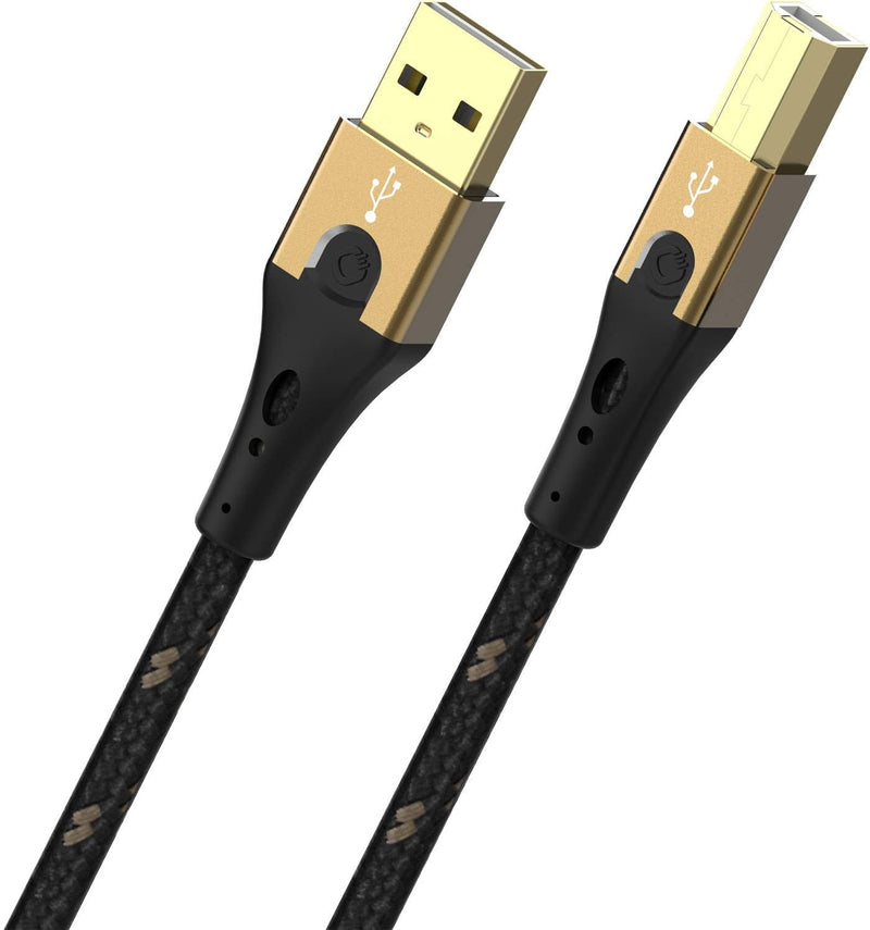 Oehlbach Primus USB-Kabel Typ B 2.0 - State of The Art - High Speed 480 Mb/s hochflexibel Metallstec