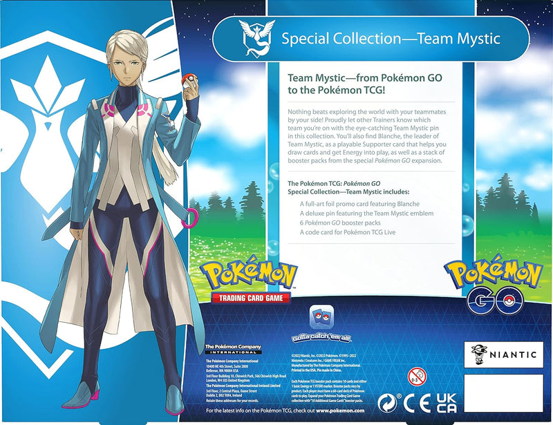 Pokémon TCG: GO Special Collection – Team Mystic (1 Folien-Promokarte, 1 Deluxe-Pin und 6 Booster-Pa