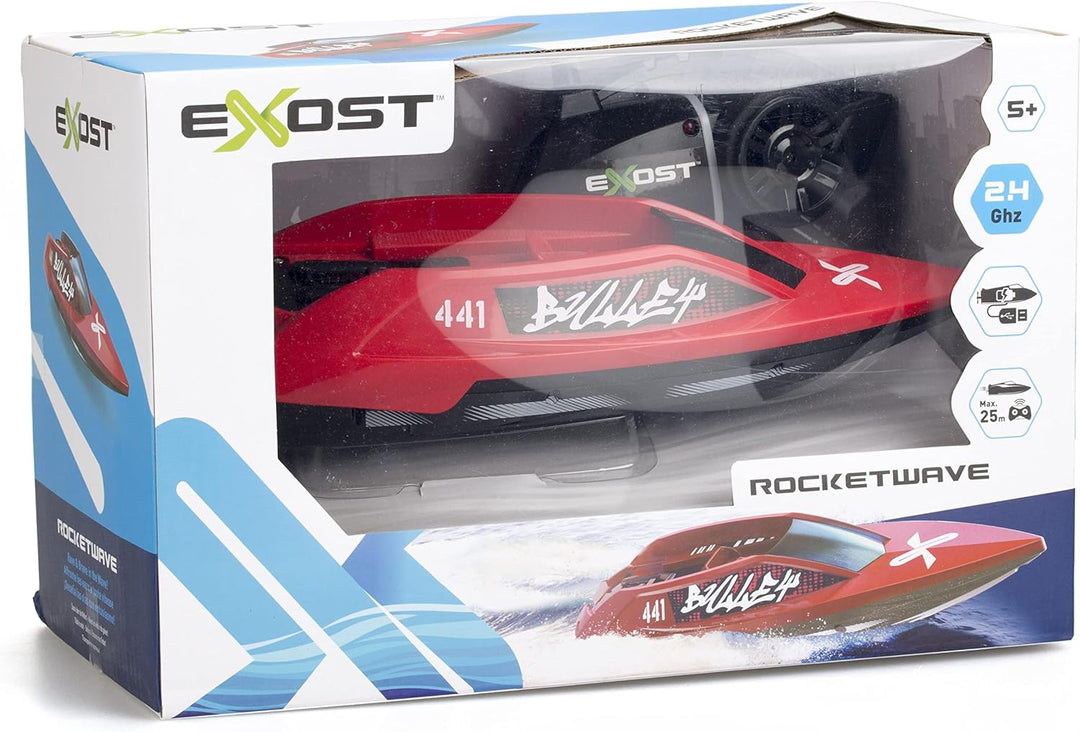 Exost Rocketwave RC 20605 by Silverlit, ferngesteuertes Speed-Boot, ferngesteuertes Boot, 2.4Ghz, ro