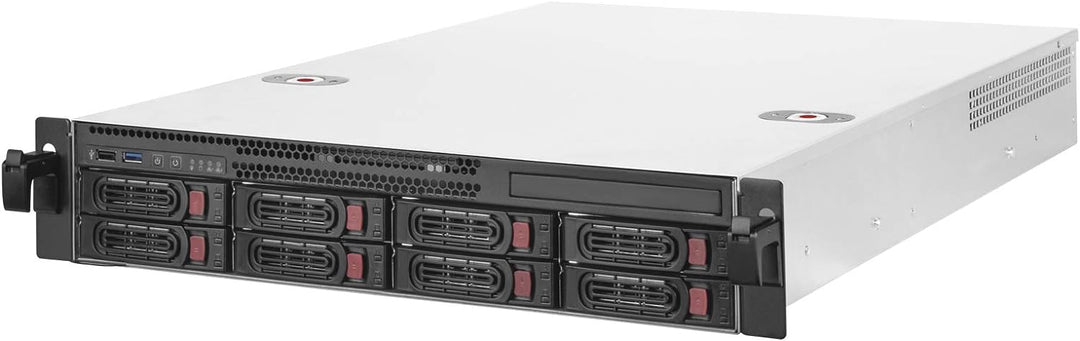 SilverStone Technology SST-RM22-308 - 2U Rackmount Server Gehäuse, unterstützt 8X 2.5/3.5 SAS/SATA H