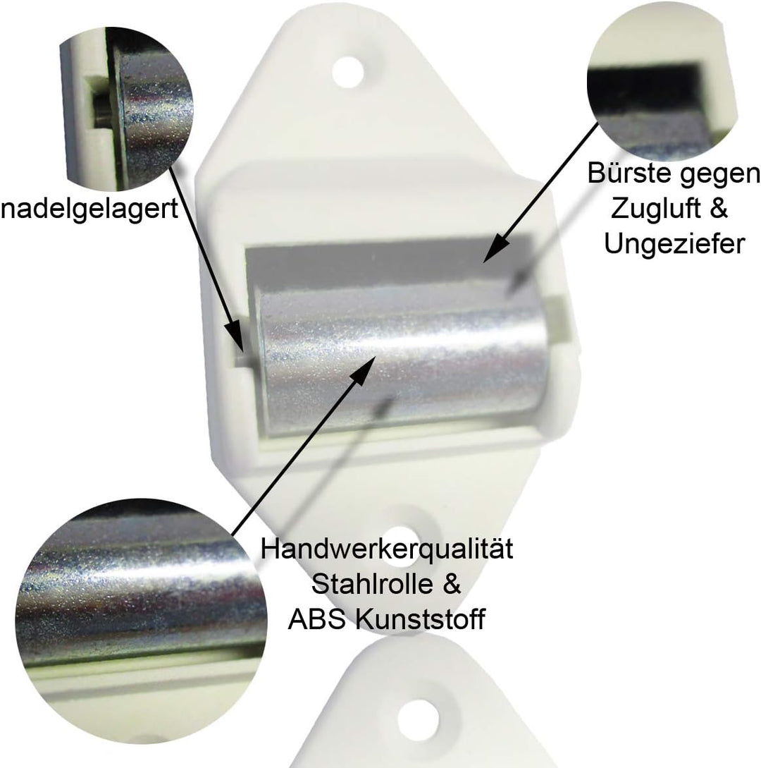 Gurtleitrolle Rolladen Gurtführung 23 mm Königsrolle Handwerkerqualität 10 Stück, 10 Stück