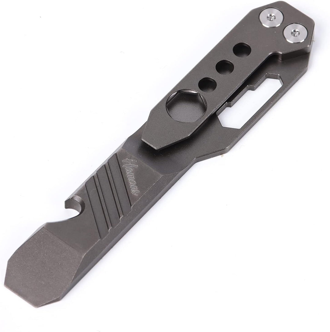 Hamans Titan EDC Hebeleisen Flaschenöffner Clip Schraubenschlüssel Multi-Tool mit Tragetasche