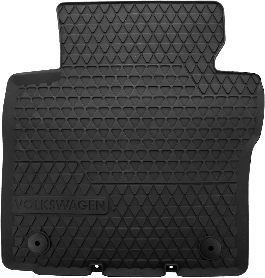 VW Caddy Fussmatten 2K1061502A ab Baujahr 1/2007, 2X Auto Gummimatten für vorne, Antirutschmatten mi