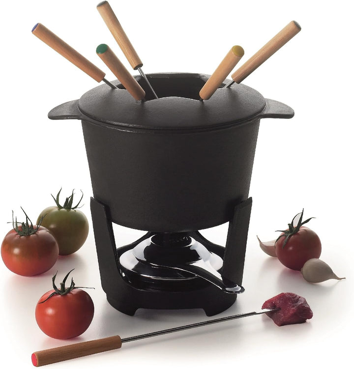 Brunch Time Fondue 10 tlg. Set Aosta schwarz