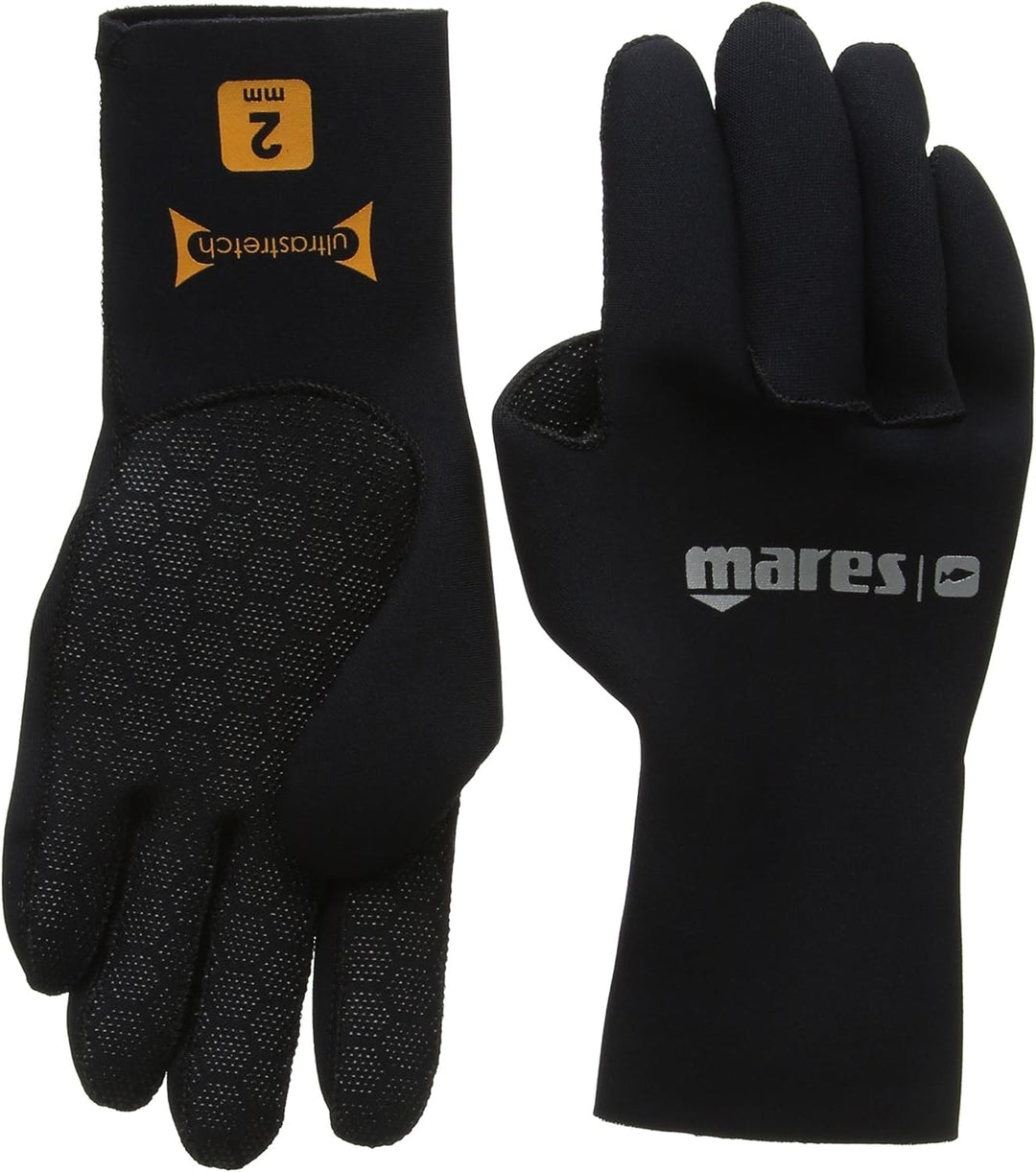 Mares Erwachsene Taucherhandschuhe Gloves FLEX 20 ULTRASTRETCH M/L Schwarz, M/L Schwarz