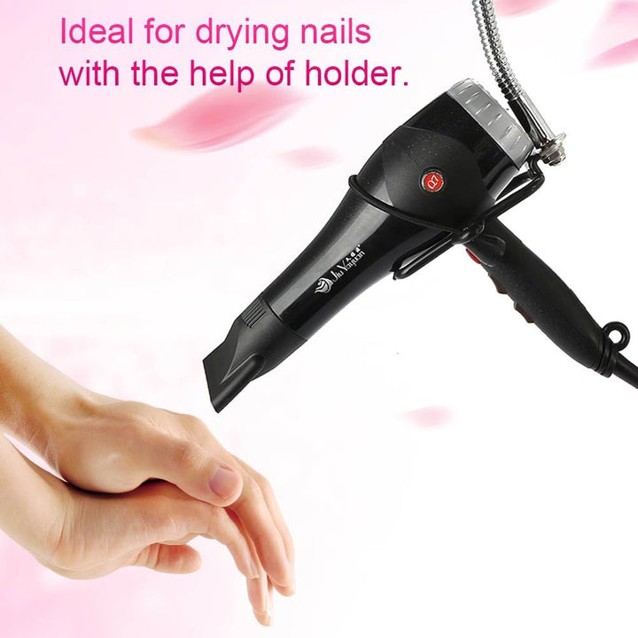 Ejoyous Haartrockner Halter, Badezimmer Freisprecheinrichtung Haartrockner Stand mit Sauger Fön-Halt