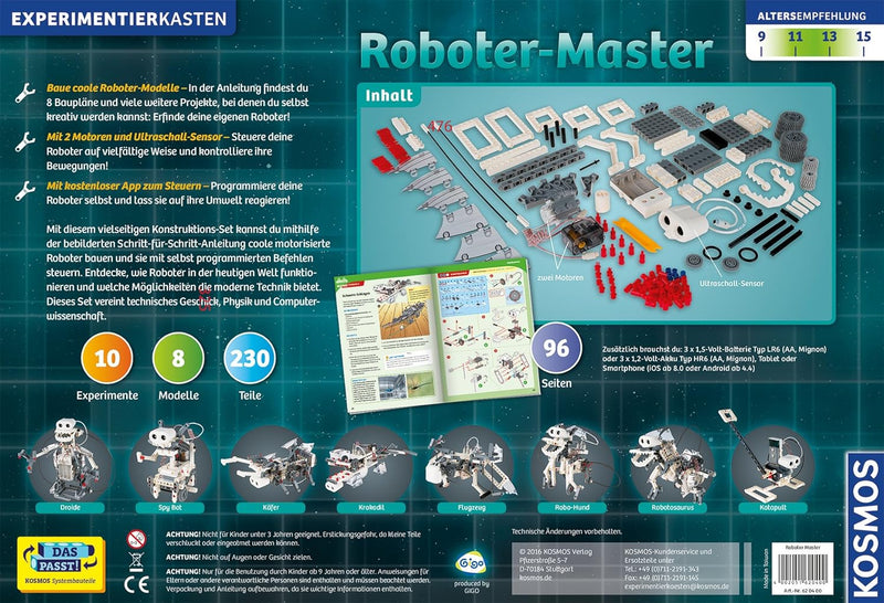 Kosmos 620400 - Roboter-Master, Experimentierkasten