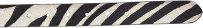 Vanzetti Animal Scouting 30mm Cambered Cow Fur Leather Belt W110 Black/Cream-White Mix - kürzbar