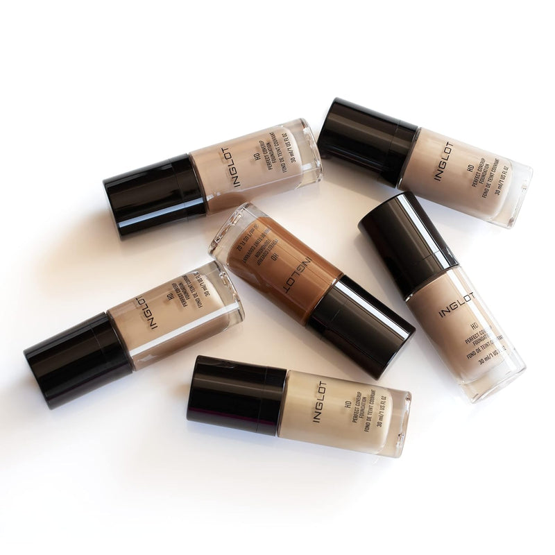 Inglot HD Perfect Coverup Foundation, Für einen langanhaltenden Effekt mit HD Pigmenten, Hypoallerge