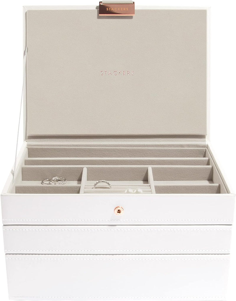 Stackers White Classic Set 3 Rose Gold