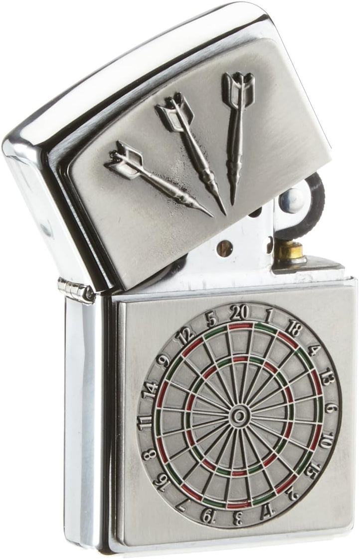 Zippo,1300091,200 AA8Dartboard EmblemFeuerzeug, Messing, Dartboard