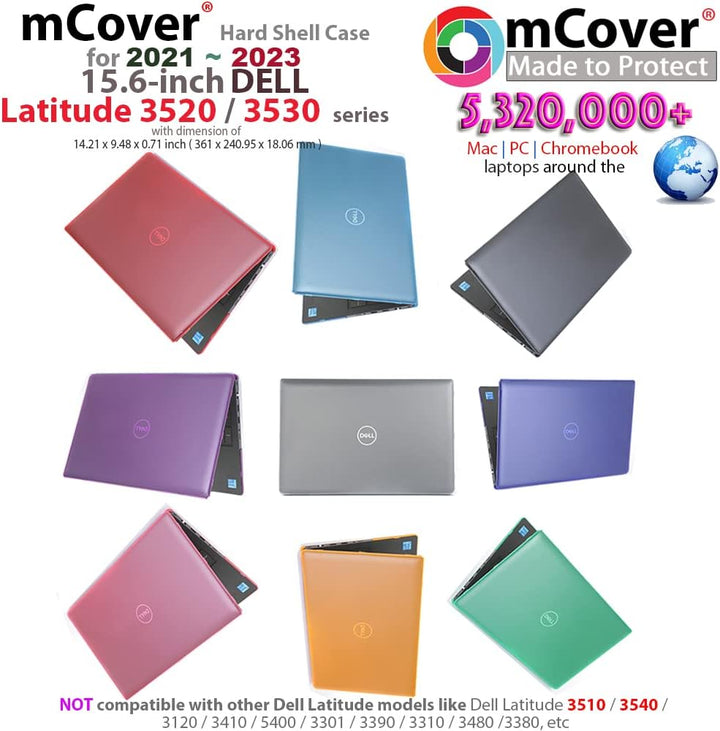 mCover Hartschalen-Schutzhülle, nur kompatibel mit 2021/2022 15,6 Zoll Dell Latitude 3520 Serie (nic