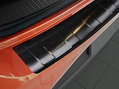 Ladekantenschutz aus Edelstahl in anthrazit mit 3D Abkantung passend für VW T-ROC ab 2017 (auch Cabr