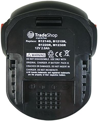 2x Hochleistungs Ni-MH Akku, 12V / 2000mAh ersetzt 0700980320, B-1215-R, B-1220-R, M-1230-R für B-12