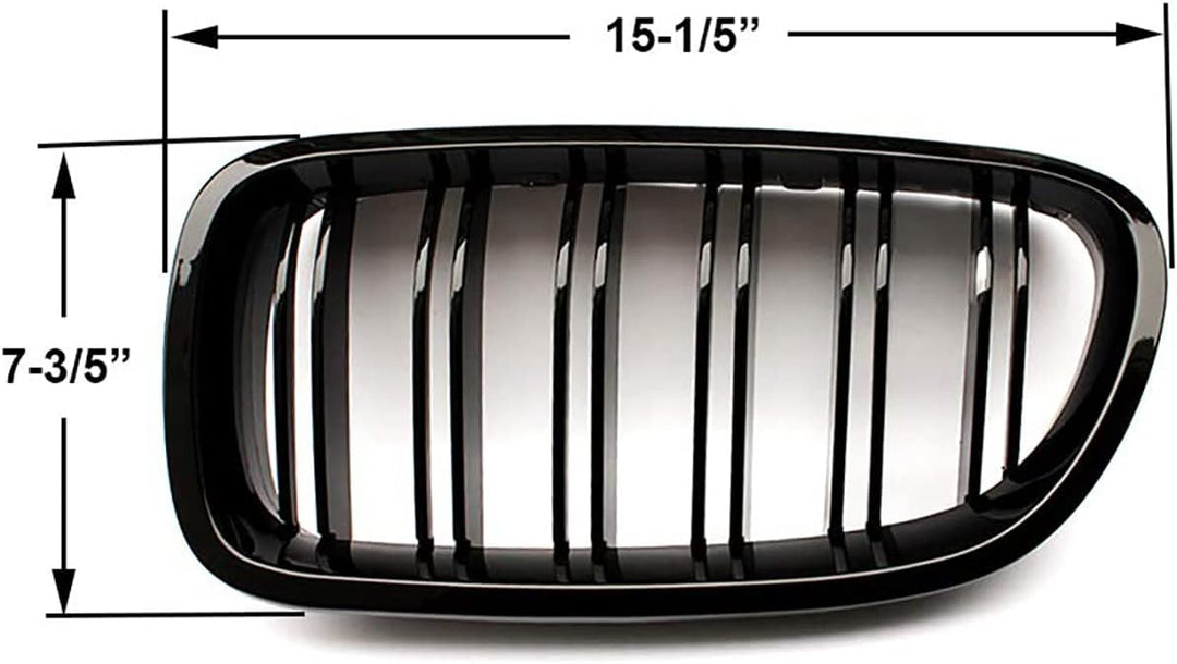 GY F11 Nieren, F10 Nieren Schwarz Front Nieren F10 Kühlergrill für BMW5 Serie F10 F11 M5 2010-2017 f