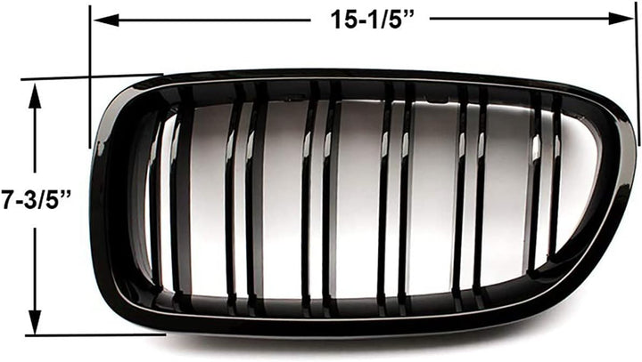 GY F11 Nieren, F10 Nieren Schwarz Front Nieren F10 Kühlergrill für BMW5 Serie F10 F11 M5 2010-2017 f