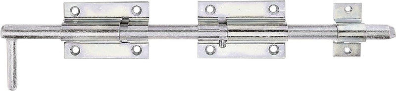 Alberts 128500 Bolzen-Schlossriegel | mit befestigter Schlaufe | galvanisch verzinkt, dickschichtpas