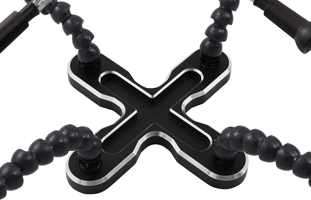 MC POWER - Helfende Hände, ideale Löthilfe/Halterung | HM-4 | 4 flexible Klemmen, Standfuss 4 Klemme