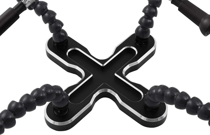 MC POWER - Helfende Hände, ideale Löthilfe/Halterung | HM-4 | 4 flexible Klemmen, Standfuss 4 Klemme