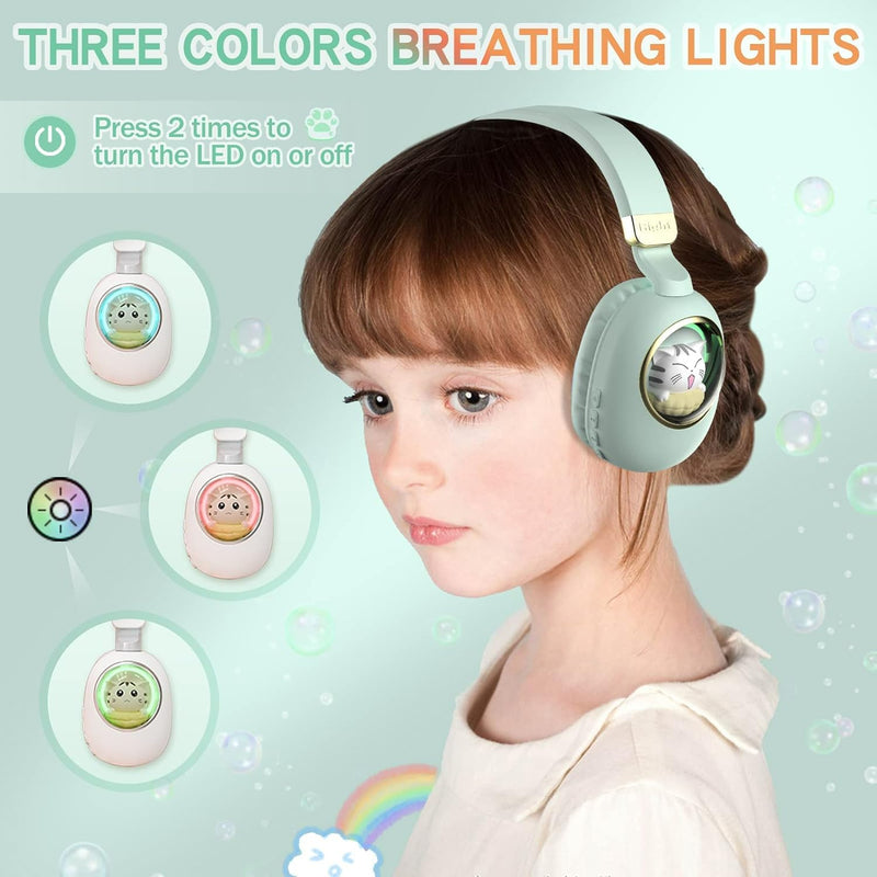 Bluetooth Kopfhörer Kinder Wired mit Mikrofon für Schule Wireless Jungen Mädchen Noise Cancelling au