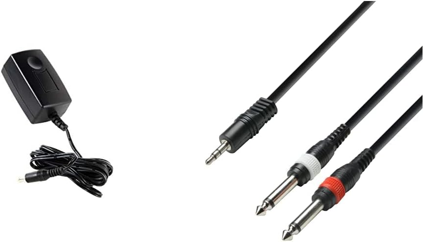KORG KA350 Stromversorgung für Monotribe & K3 YWPP 0600 Audiokabel 3, 5 mm Klinke stereo auf 2 x 6,