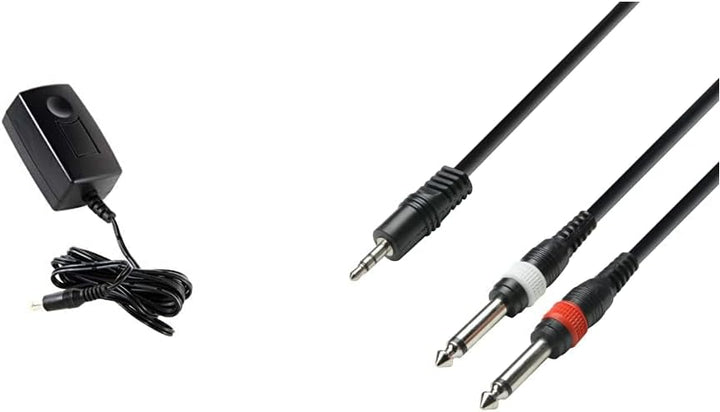 KORG KA350 Stromversorgung für Monotribe & K3 YWPP 0600 Audiokabel 3, 5 mm Klinke stereo auf 2 x 6,