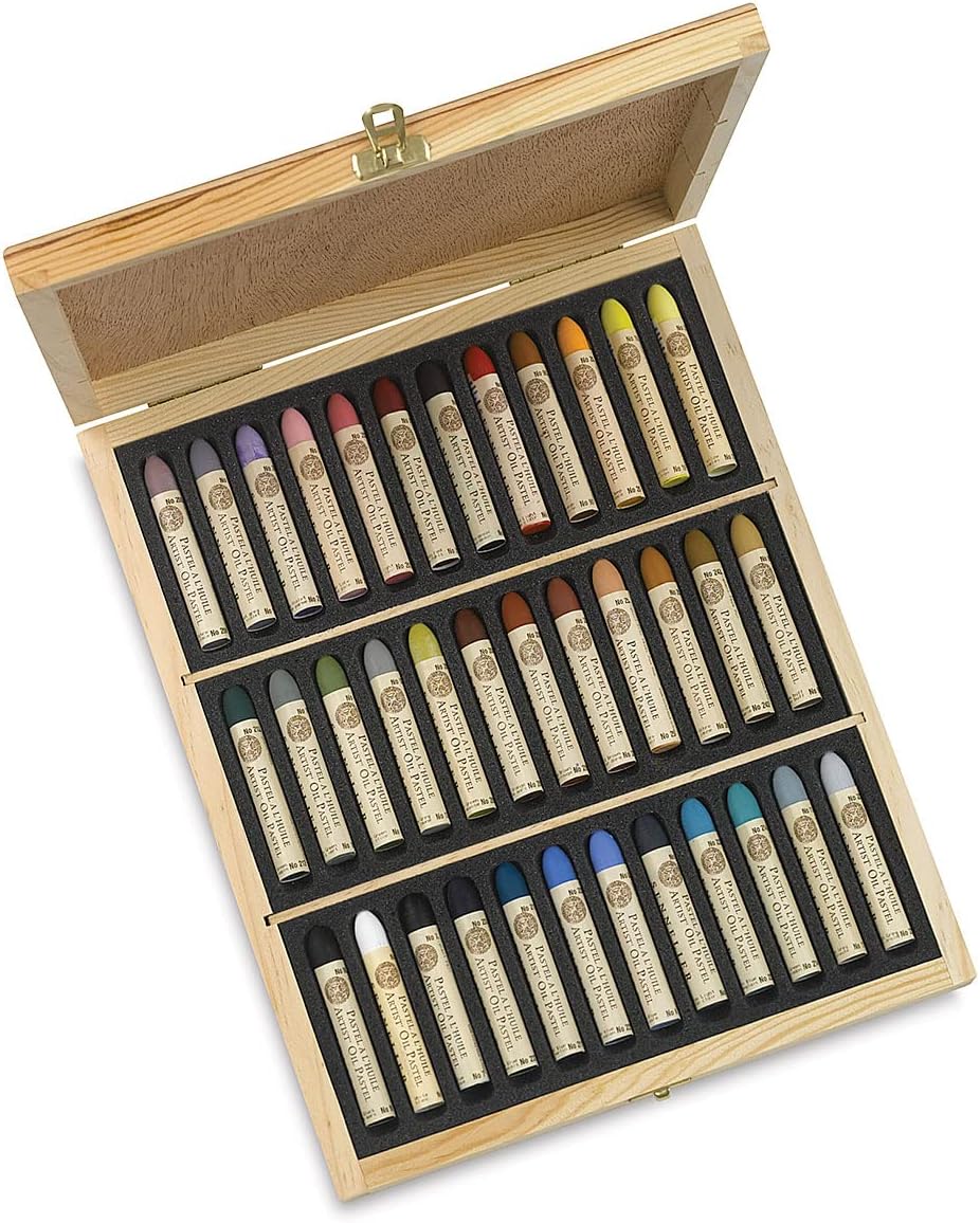 Sennelier Oil Pastel 36 Plein Air Wood Box by