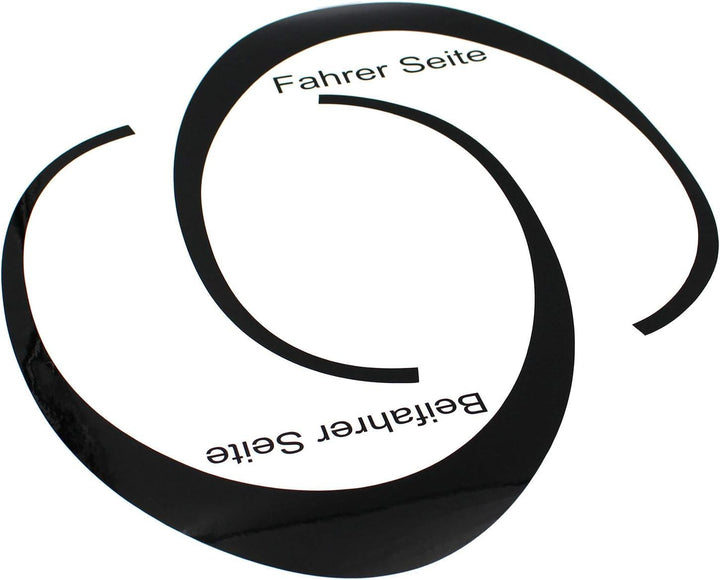 Finest Folia Folie Aufkleber Set Scheinwerfermaske Schwarz Dekor für Front Scheinwerfer Auto Kfz Zub