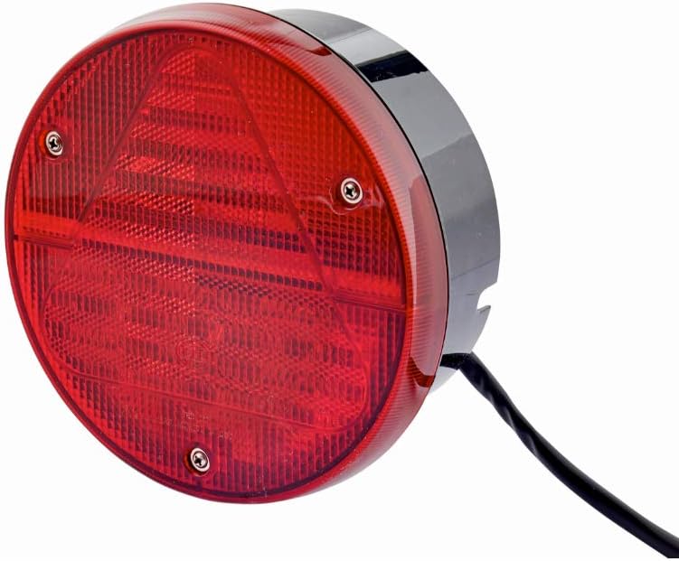 HELLA - Heckleuchte - Hybrid - 12V - Anbau/geschraubt - Lichtscheibenfarbe: rot - LED-Lichtfarbe: ro
