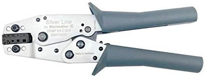 Silver Line by Weidmüller Crimpwerkzeug 6/5 Z GER (Arbeitsbereich 0,25 – 6,0 mm², mit Entriegelungsm