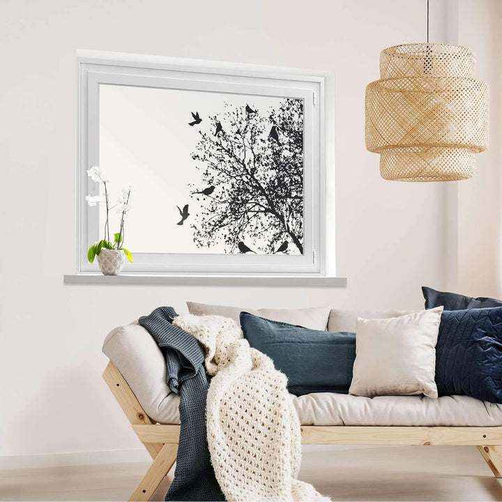 Fensterfolie Sichtschutz I Hochwertige Klebefolie für Fenster - Sticker I Deko Folie für Küche, Bad,