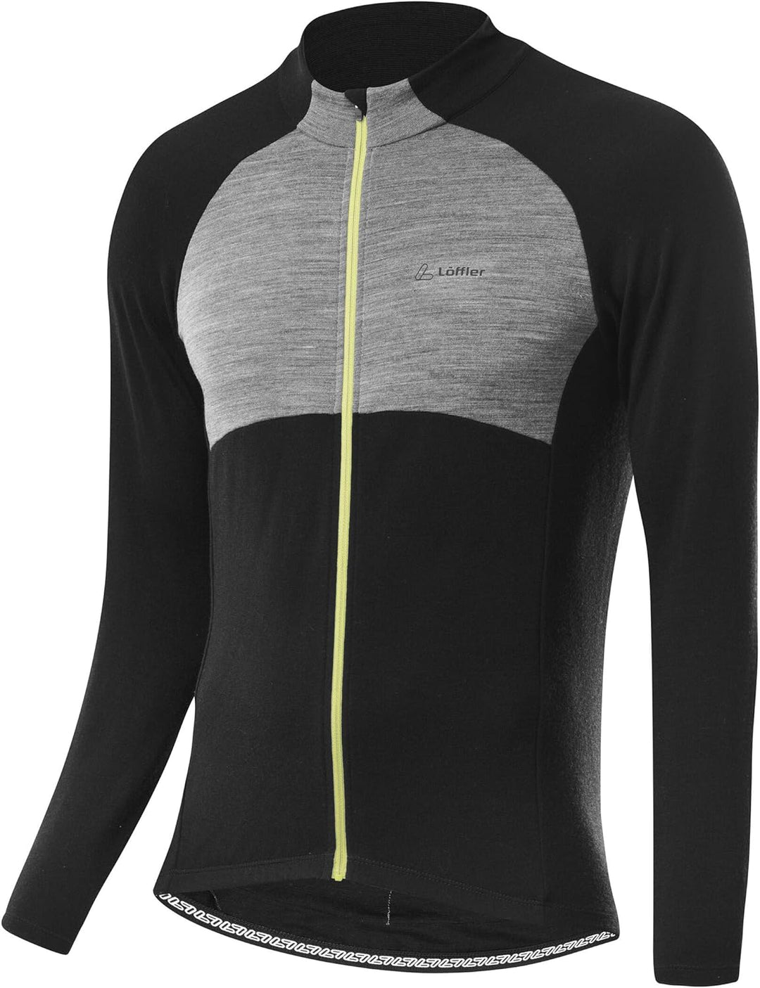 Löffler Pace Wool Langarm Fahrradtrikot Herren blau 2021 Radtrikot langärmlig 52 Grau Melé, 52 Grau
