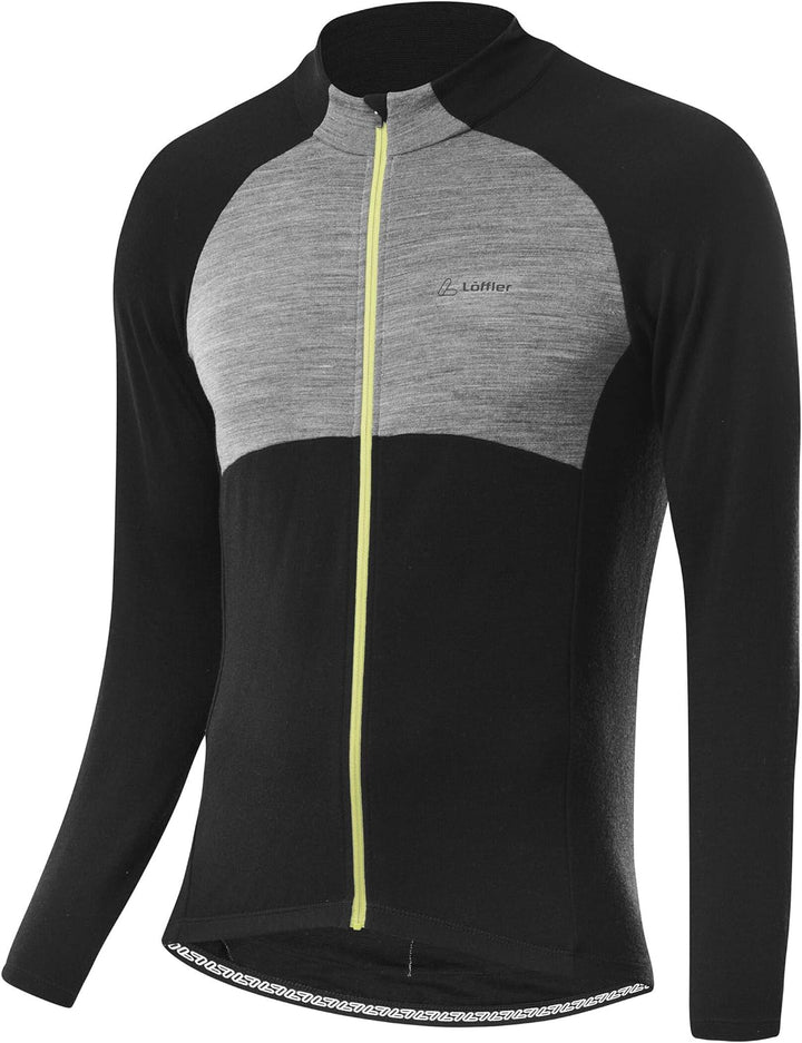 Löffler Pace Wool Langarm Fahrradtrikot Herren blau 2021 Radtrikot langärmlig 52 Grau Melé, 52 Grau