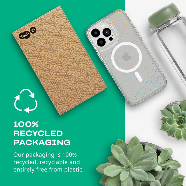 tech21 iPhone 14 Pro Max Evo Sparkle kompatibel mit MagSafe® - Glitzernde & Kratzfeste Handyhülle mi