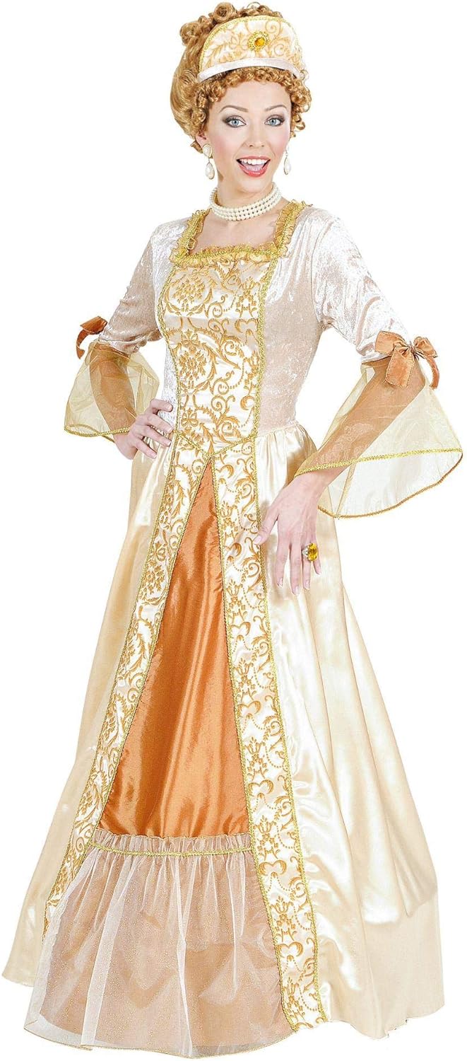 "GOLDEN PRINCESS" (dress with wirehoop, headpiece) - (XL), XL