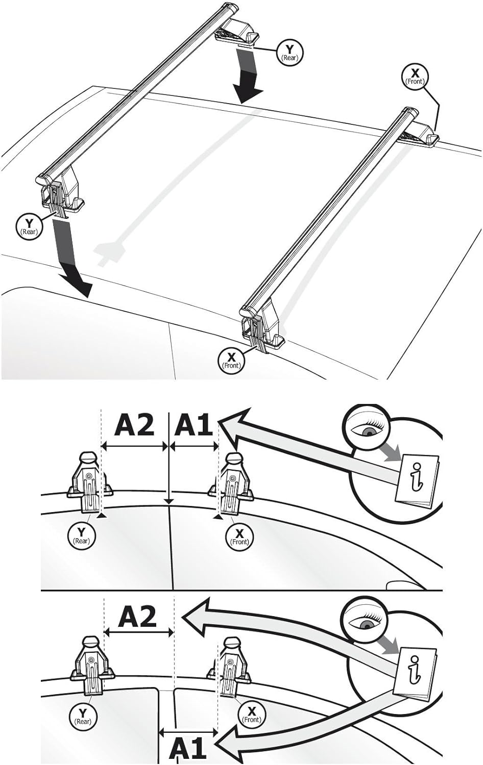 Dachträger Menabo Tema Mini Cooper S (Kombi 5 Türer) ab 2014