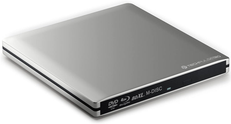 techPulse120 USB 3.0 3D Externer Blu-Ray Brenner Burner M-Disc BDXL Superdrive Blueray Rom Laufwerk