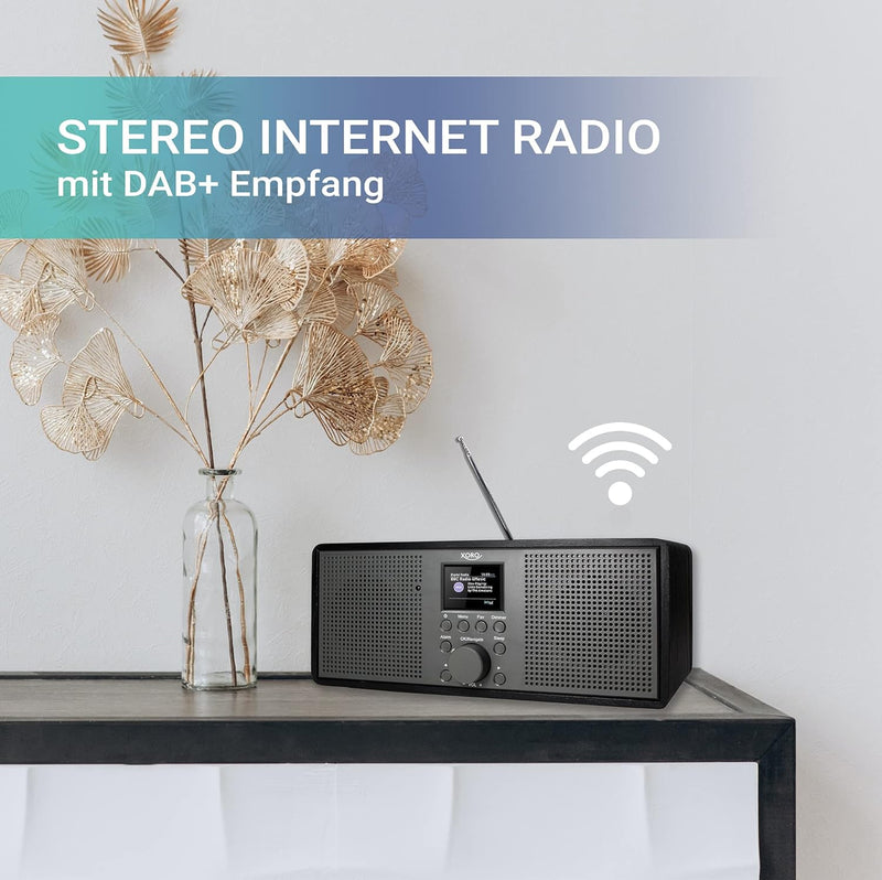 XORO DAB 700 IR - WLAN Internet Radio mit UKW und DAB+, Spotify Connect, Bluetooth, USB Mediaplayer,